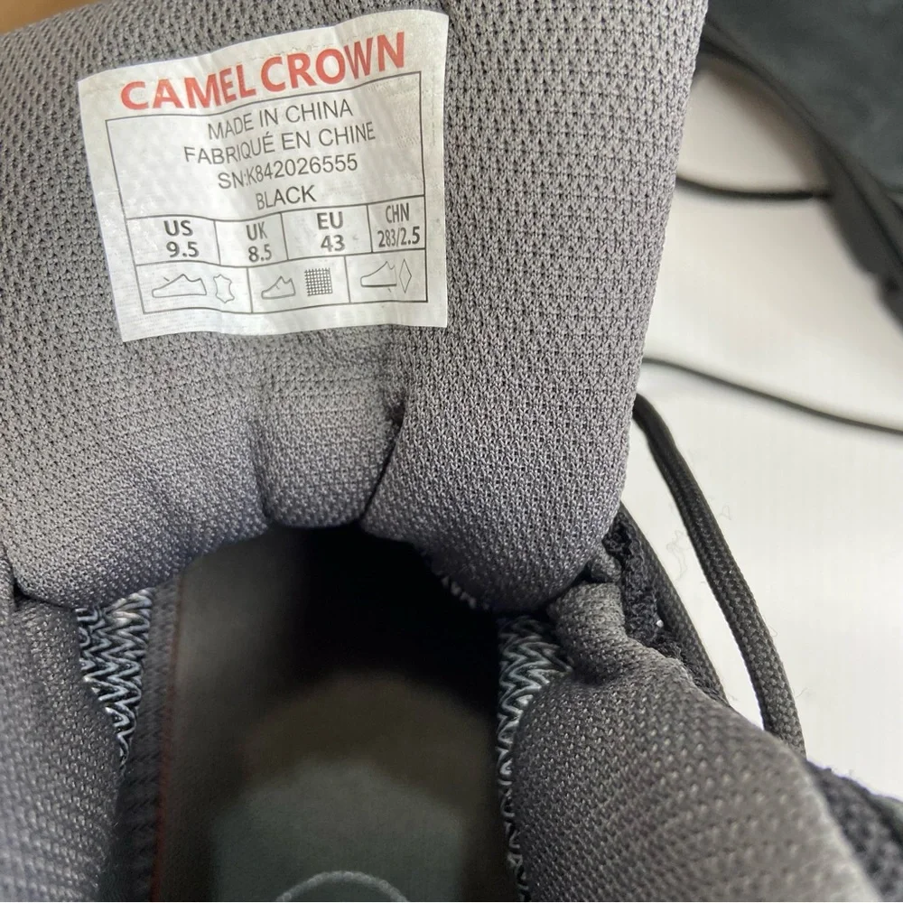 CAMEL CROWN Outdoor Mid Hiker Leather Boots New
